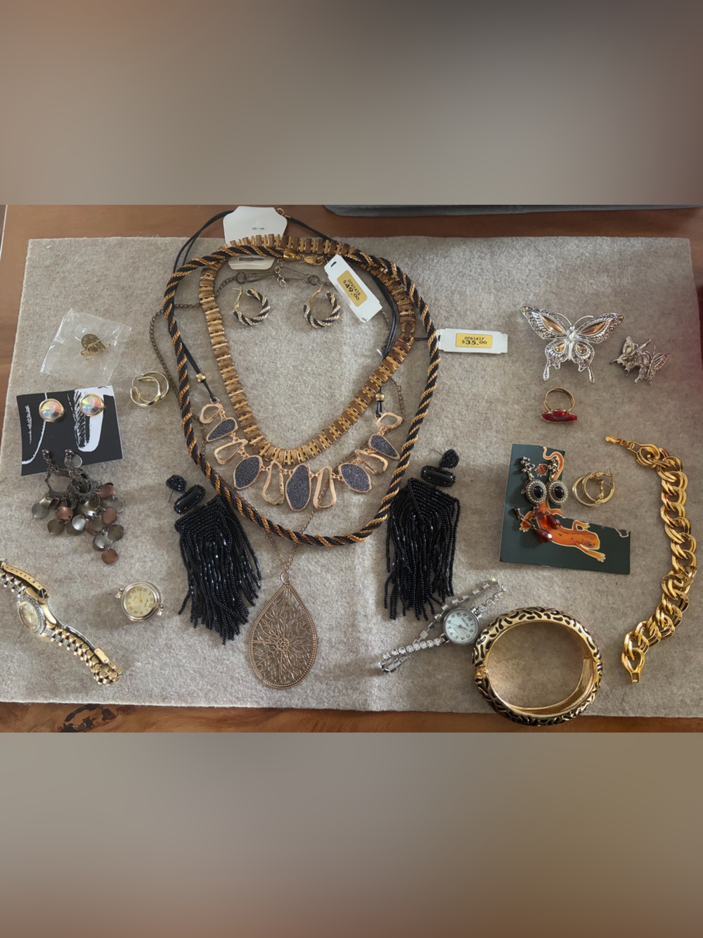 Monet earrings, necklace set plus some extras